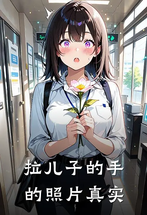 拉儿子的手的照片真实